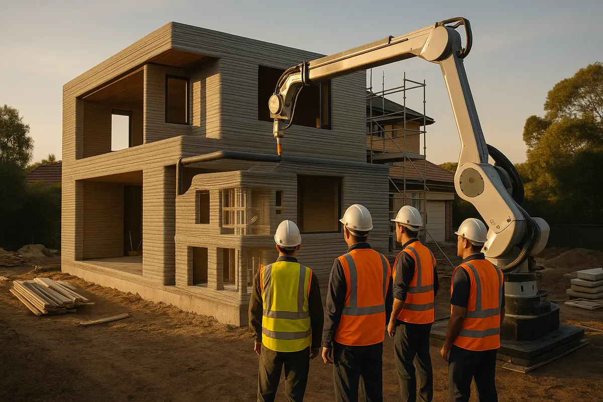 Primera casa 3D de dos pisos en Melbourne